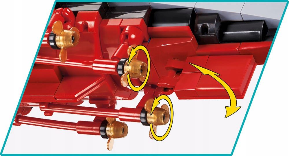 Klocki COBI 4830 HMS Hood – Brytyjski Krążownik Okręt Wojenny WWII 2613 el. - obrazek 8