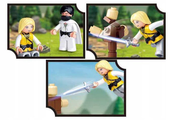 Klocki Sluban M38-B0617 Wiatrak Średniowieczny 291 el. - obrazek 4