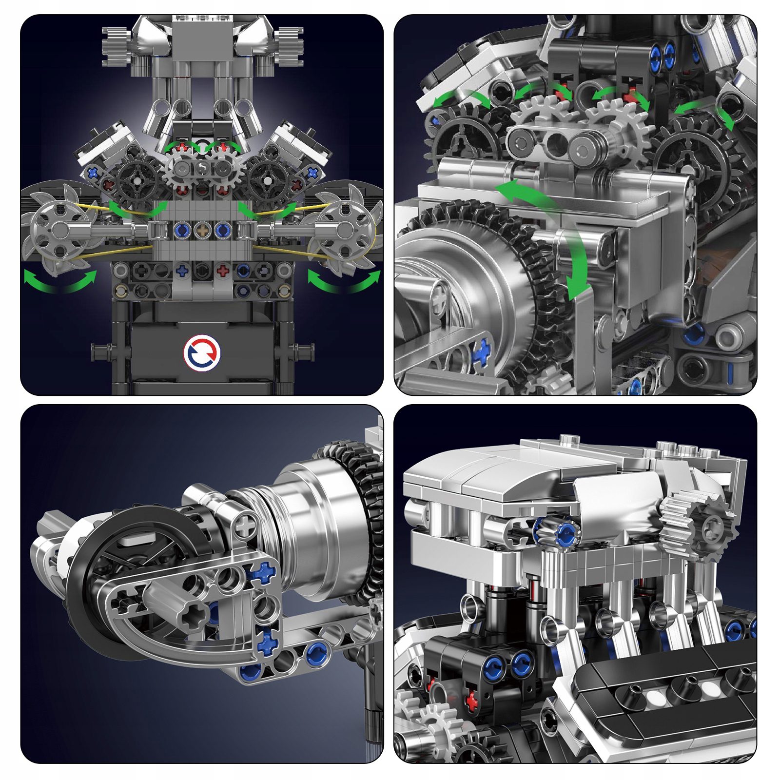 Klocki Mould King 10206 Silnik V8 737 el. - obrazek 6