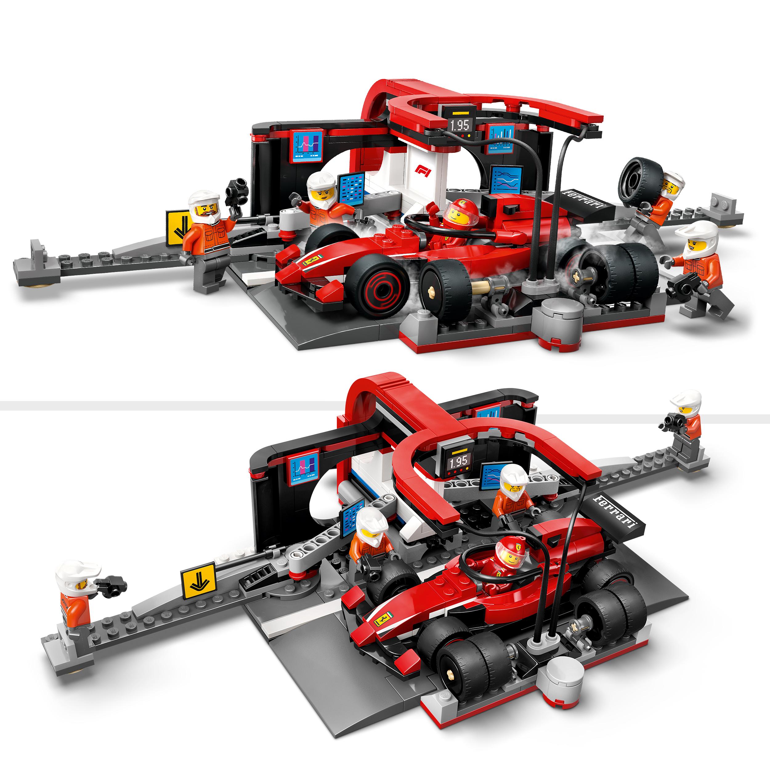 Lego City 60443 F1 Pit Stop i Mechanicy Ferrari 322 el. - obrazek 3