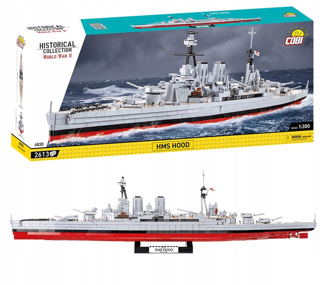 Klocki COBI 4830 HMS Hood Brytyjski Krążownik Okręt Wojenny WWII