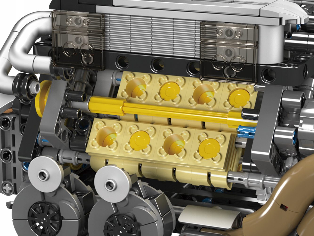 Klocki Mould King 10131 (W16) Silnik Szesnastocylindrowy 952 el. - obrazek 11