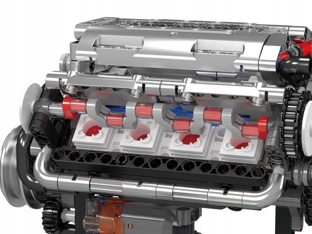 Klocki Mould King 10088S - Model Silnika V8 552 el. - obrazek 7