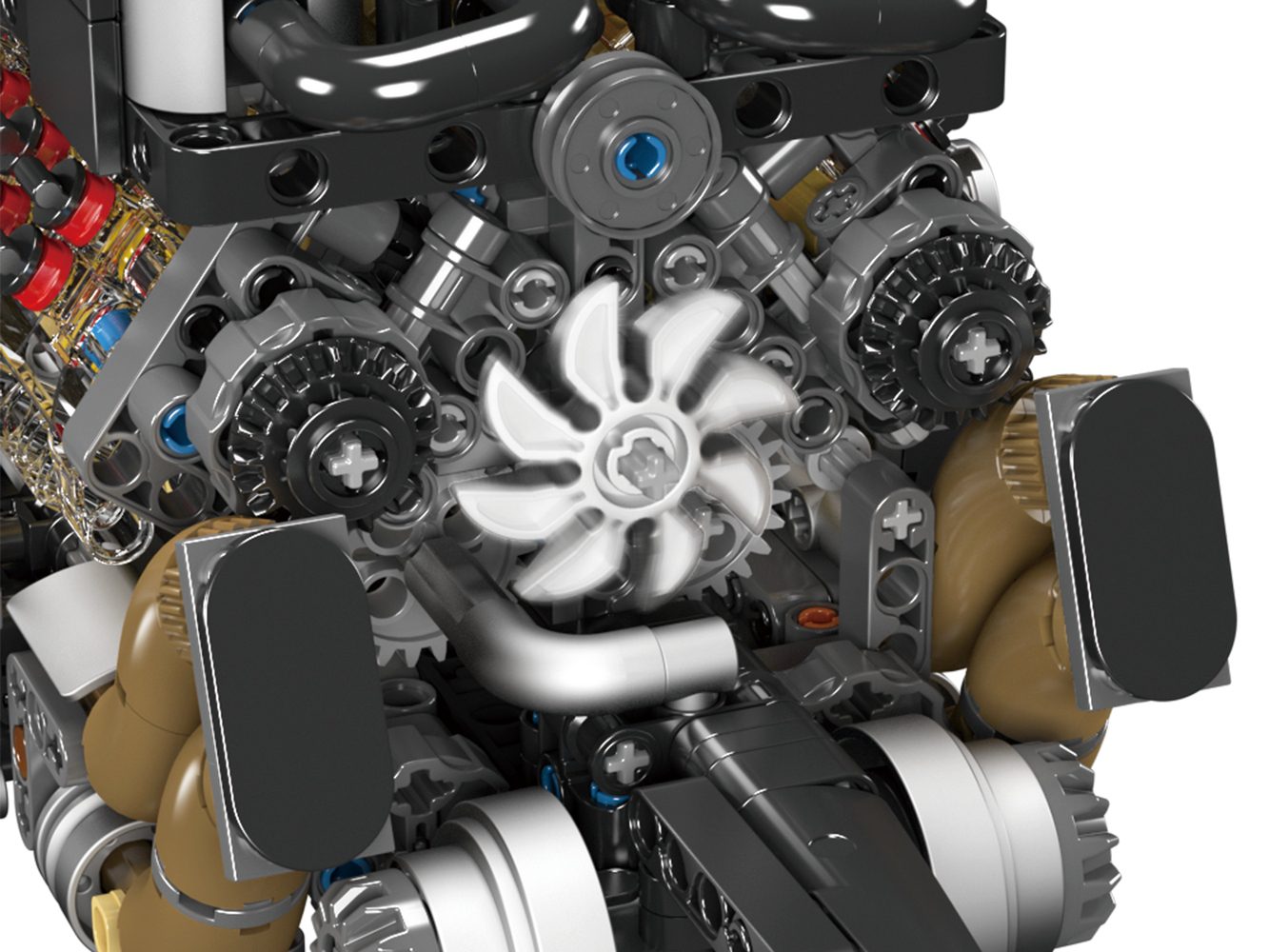 Klocki Mould King 10131 (W16) Silnik Szesnastocylindrowy 952 el. - obrazek 8