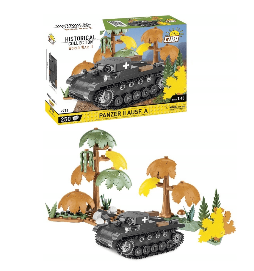Klocki Cobi 2718 Historical Collection WWII Czołg Panzer II Ausf.A 250 el.