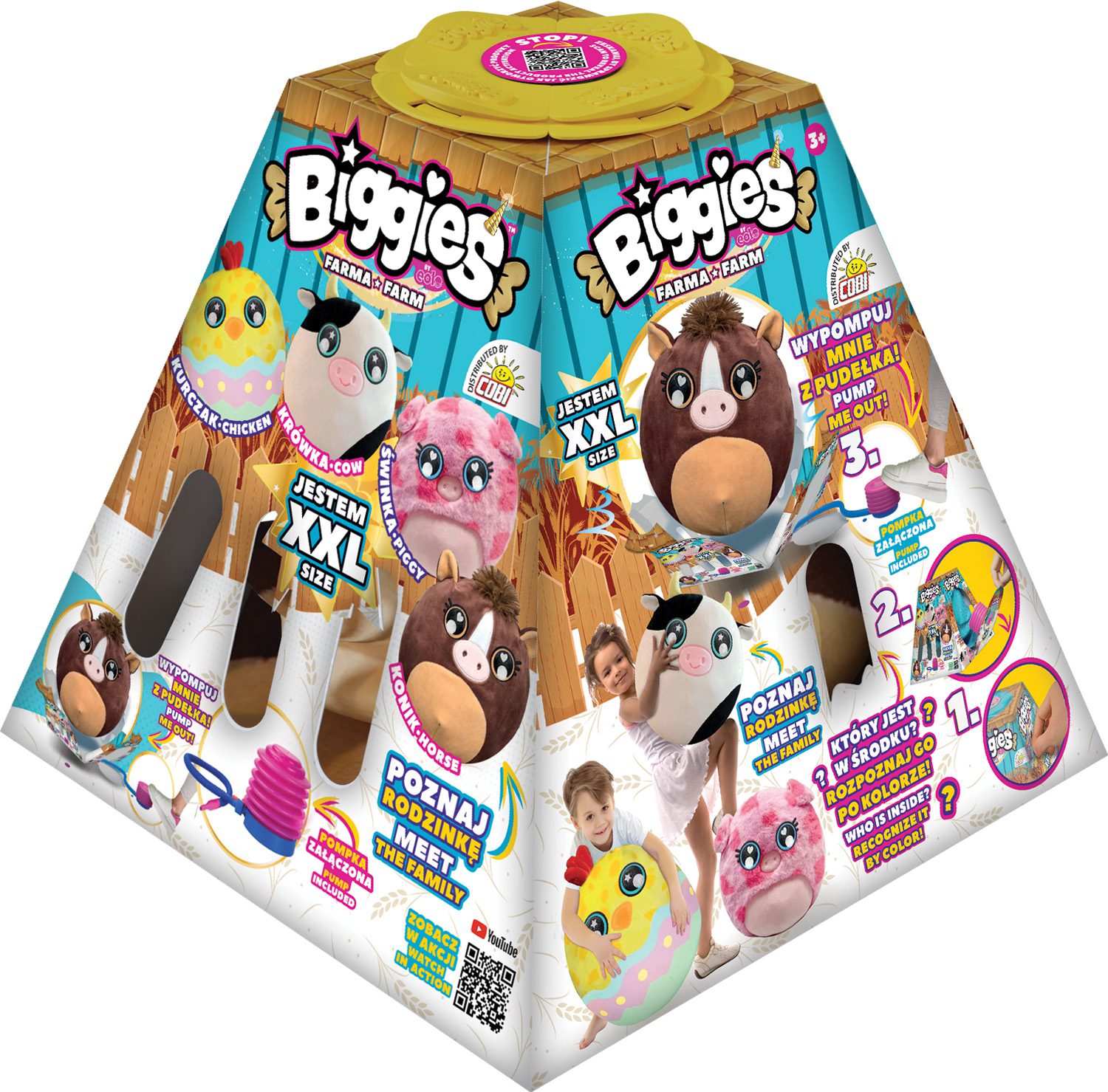 Cobi BIGGIES XXL - Maskotka do Pompowania Farma - KONIK - obrazek 6