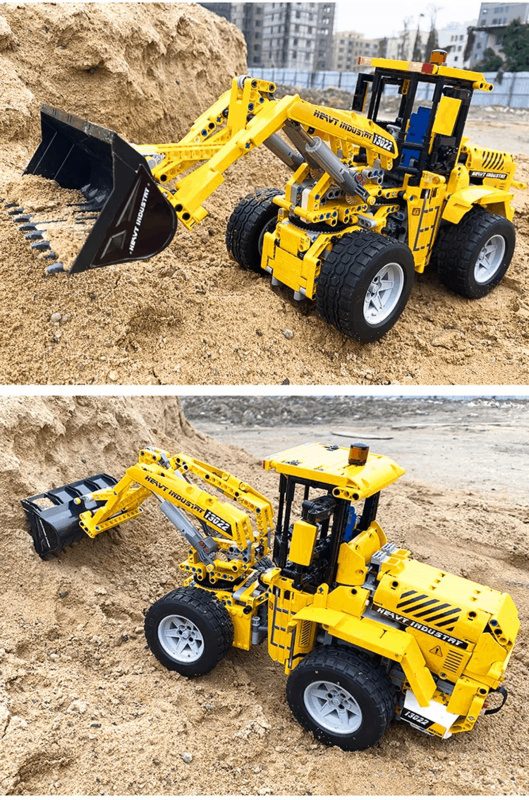 Klocki Mould King 13122s Zdalnie Sterowana Koparko-Ładowarka Buldożer 1582 el. - obrazek 5