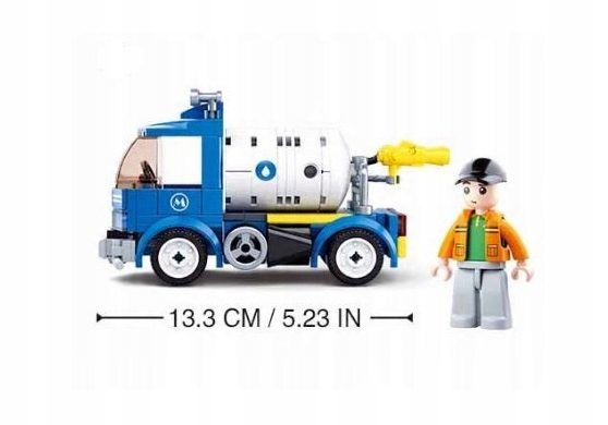 Klocki Sluban M38-B0781C Beczkowóz 121 el. - obrazek 3