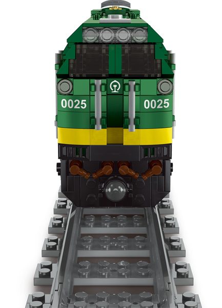 Klocki Mould King 12001 Zdalnie Sterowany Pociąg Kolejka NJ2 Diesel 2086 el. - obrazek 6