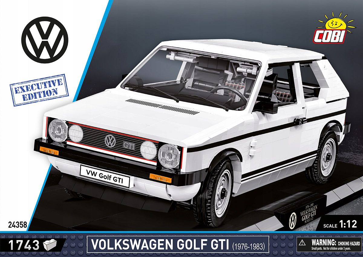 Klocki Cobi 24358 Volkswagen Golf GTI (1976-1983) - Executive Edition 1743 el. - obrazek 11