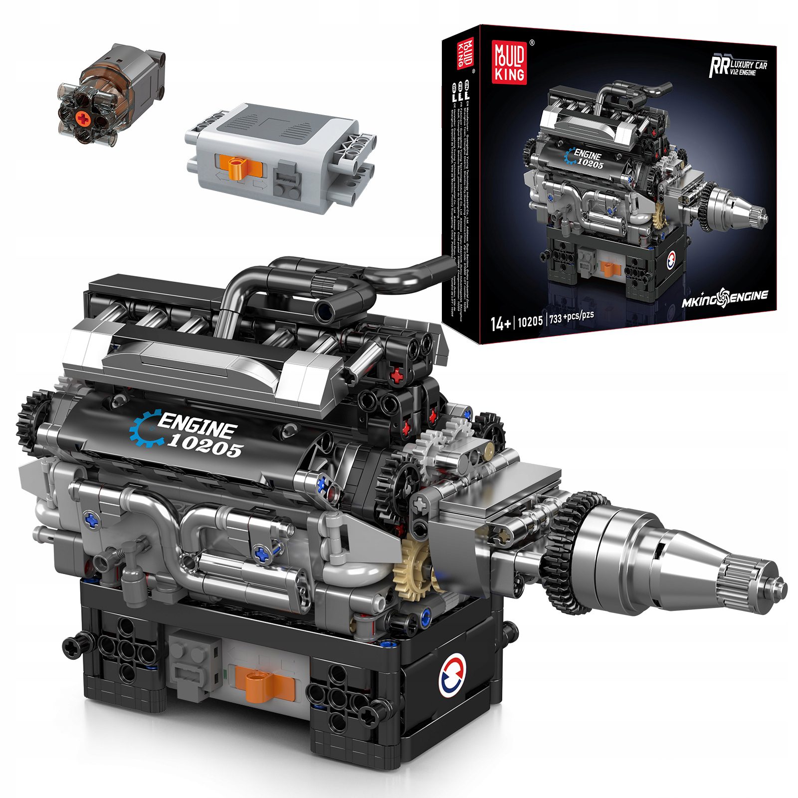Klocki Mould King 10205 Silnik V12 733 el. - obrazek 6