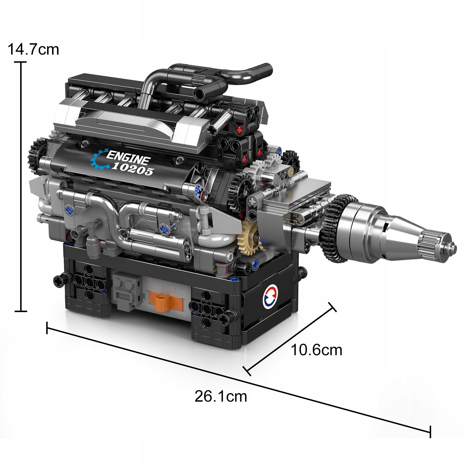 Klocki Mould King 10205 Silnik V12 733 el. - obrazek 4