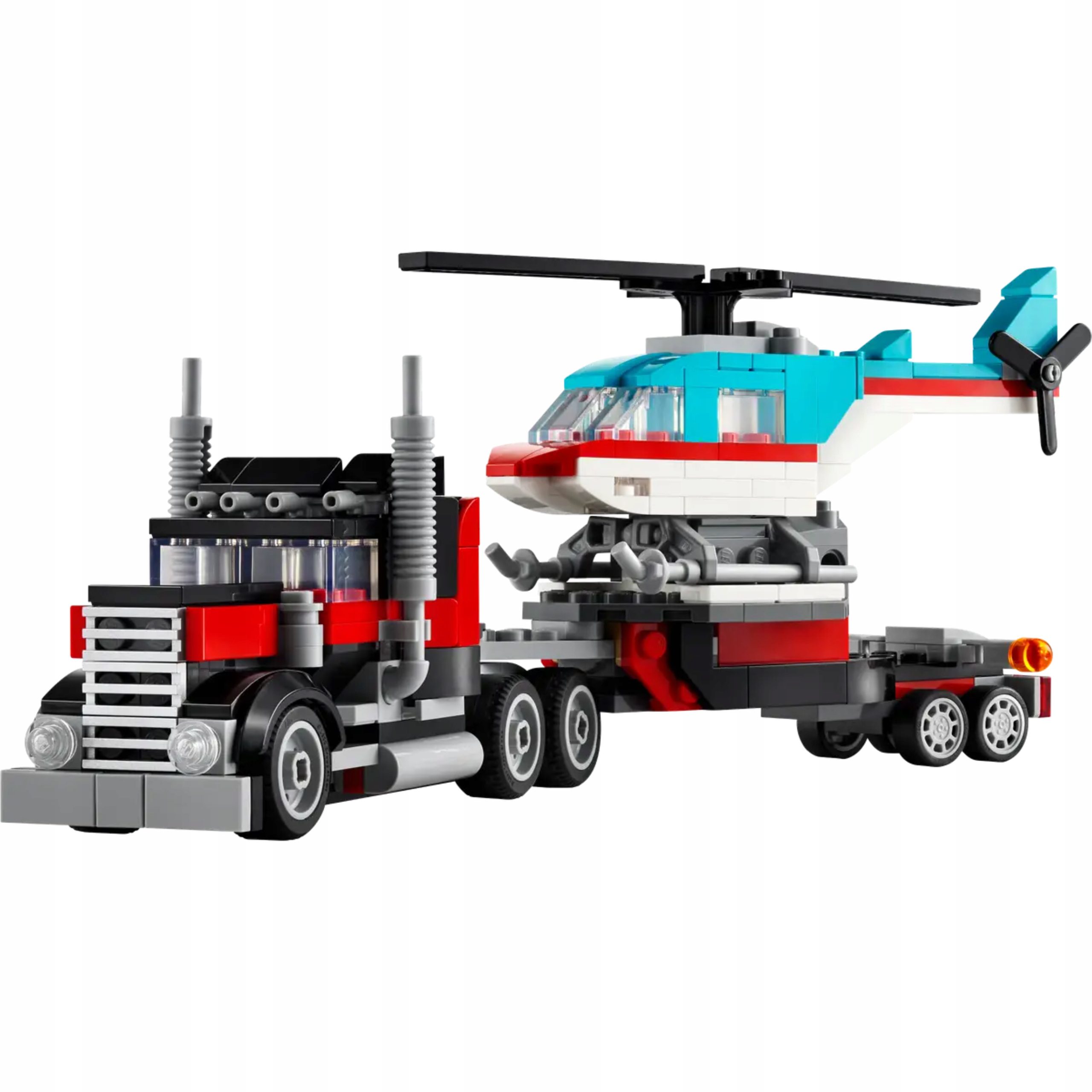 Klocki Lego Creator 31146 Ciężarówka z Platformą i Helikopterem 270 el. - obrazek 2