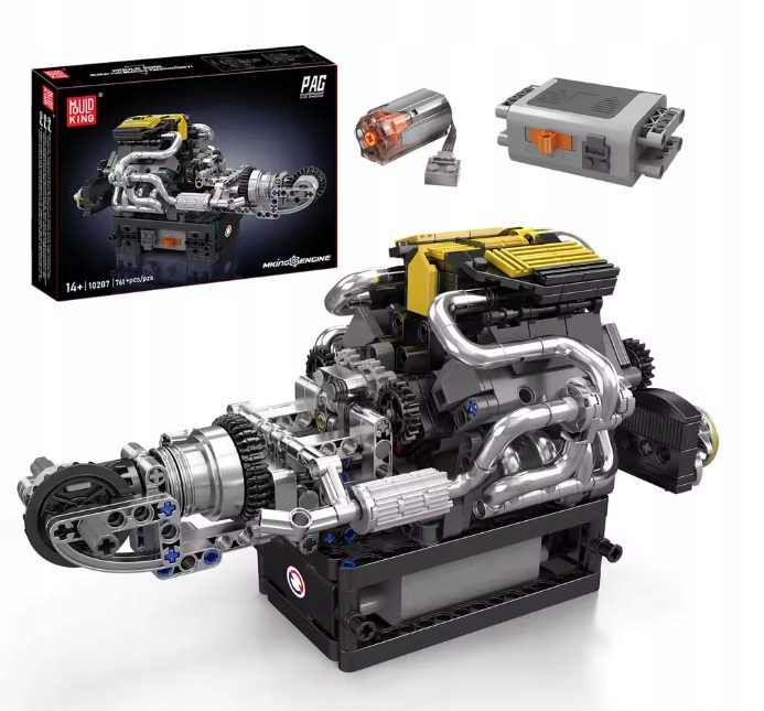 Mould King 10207 Engine Klocki konstrukcyjne 761 el. Silnik V12 - obrazek 7