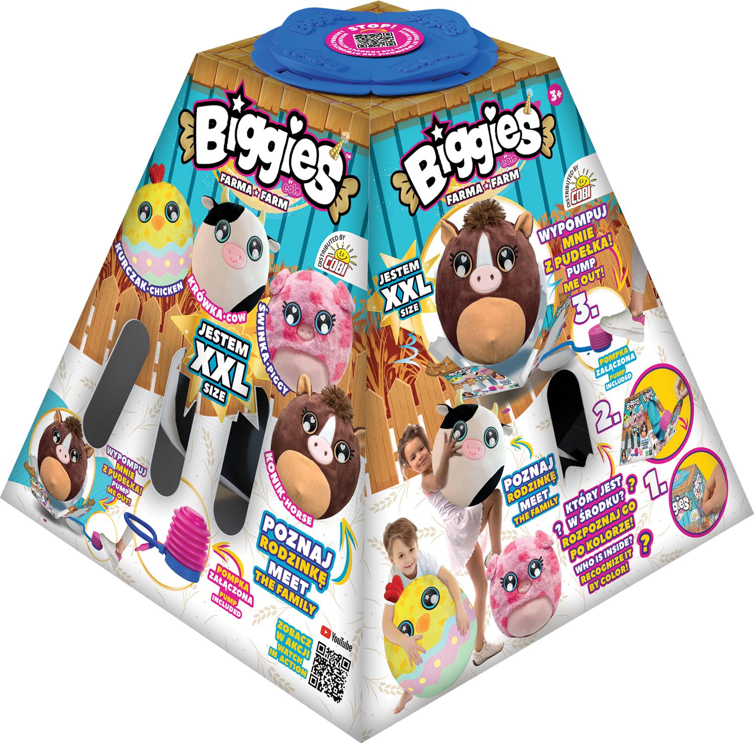 Cobi BIGGIES XXL - Maskotka do Pompowania Farma - KRÓWKA - obrazek 8