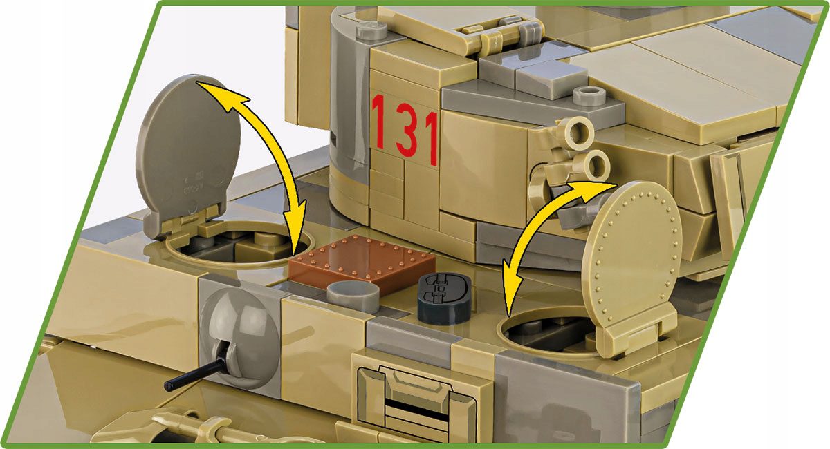 Klocki Cobi 2588 Czołg Panzer VI Tiger Tygrys 1275 el. - obrazek 8