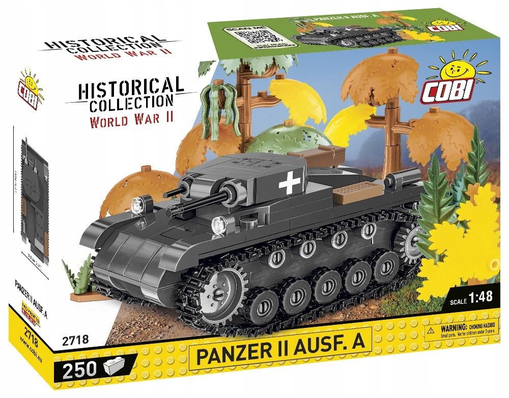 Klocki Cobi 2718 Historical Collection WWII Czołg Panzer II Ausf.A 250 el. - obrazek 2