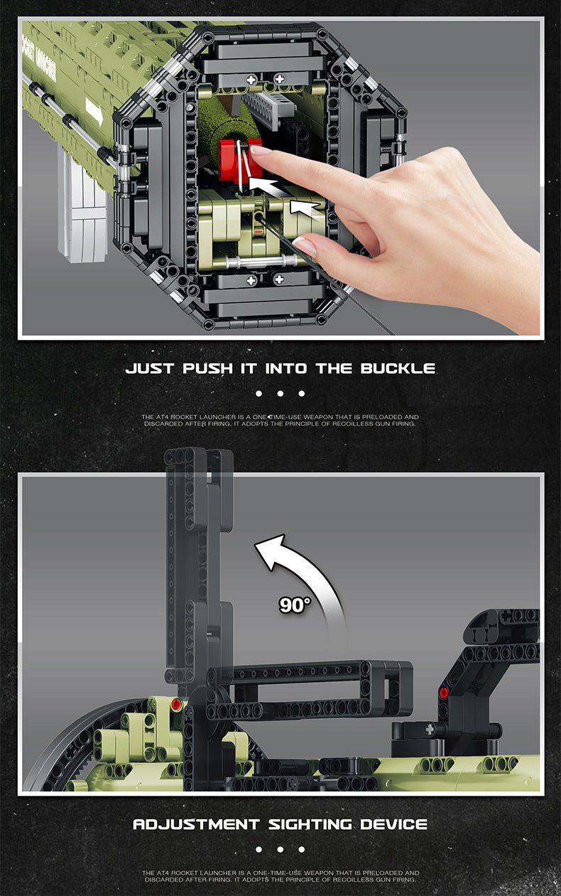 Klocki Reobrix 77027 Granatnik AT-4 1748 el. - obrazek 9