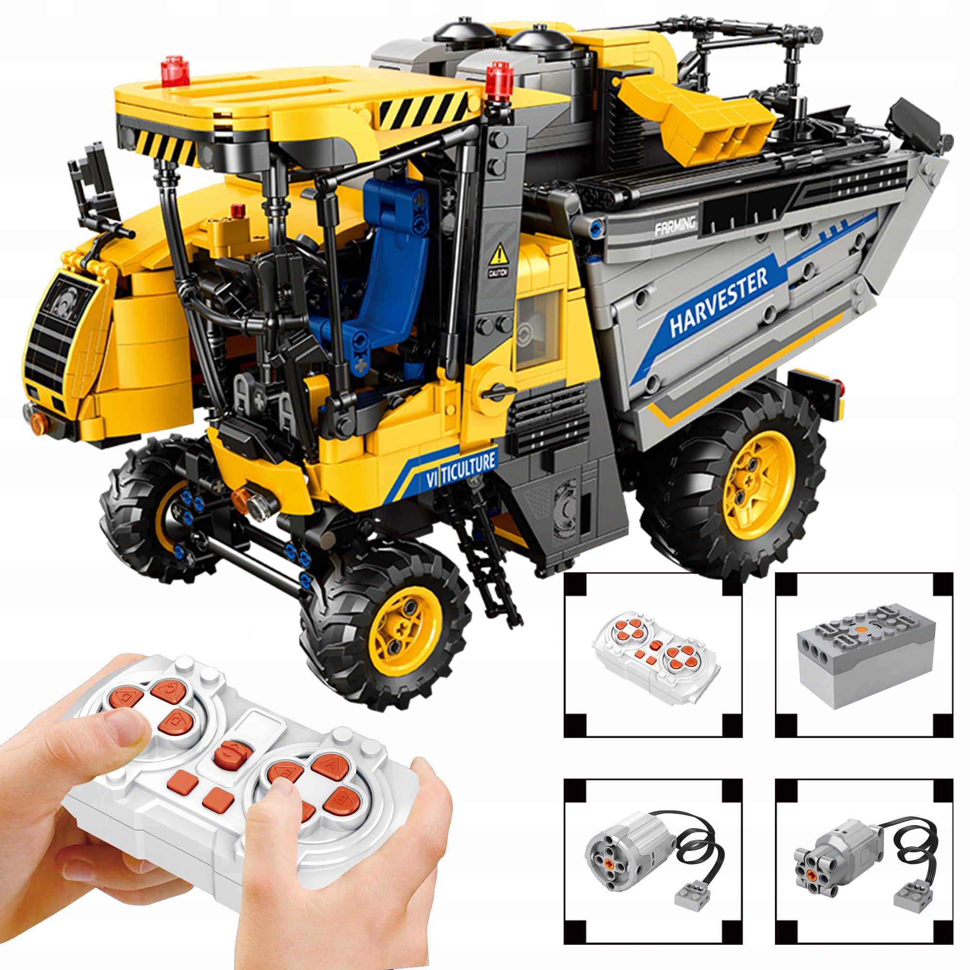 Klocki Reobrix 22026 Zdalnie Sterowany Kombajn do Zbierania Wina 2026 el. - obrazek 7