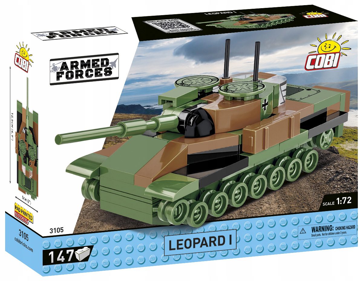 Klocki Cobi 3105 Czołg Leopard 1 Armed Forces 147 el. - obrazek 2