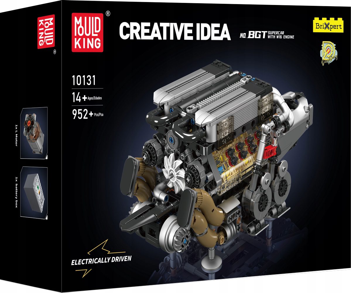 Klocki Mould King 10131 (W16) Silnik Szesnastocylindrowy 952 el. - obrazek 7