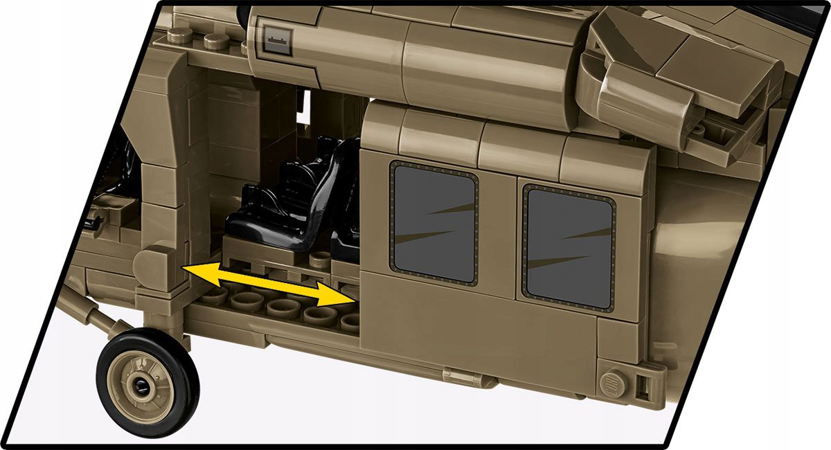 Klocki Cobi 5906 Śmigłowiec Sikorsky UH-60 Black Hawk 928 el. - obrazek 9