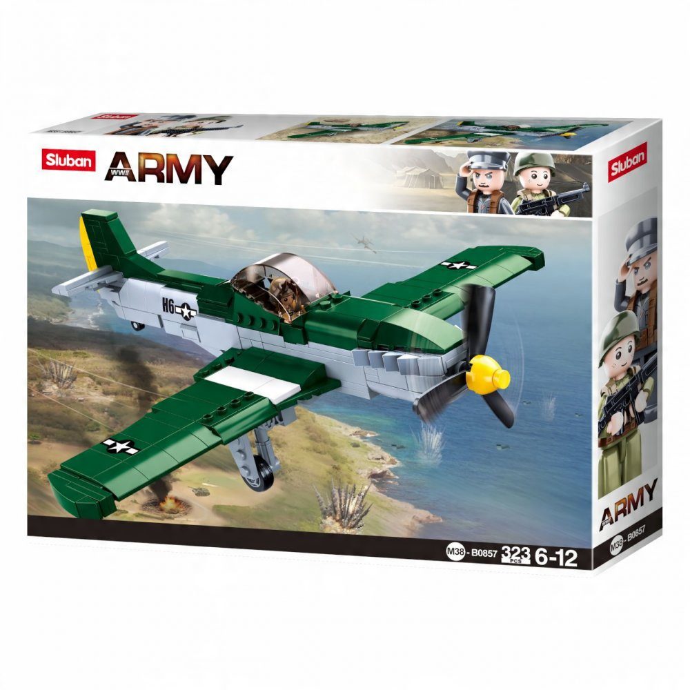 Klocki Sluban M38-B0857 Samolot Myśliwski 323 el.
