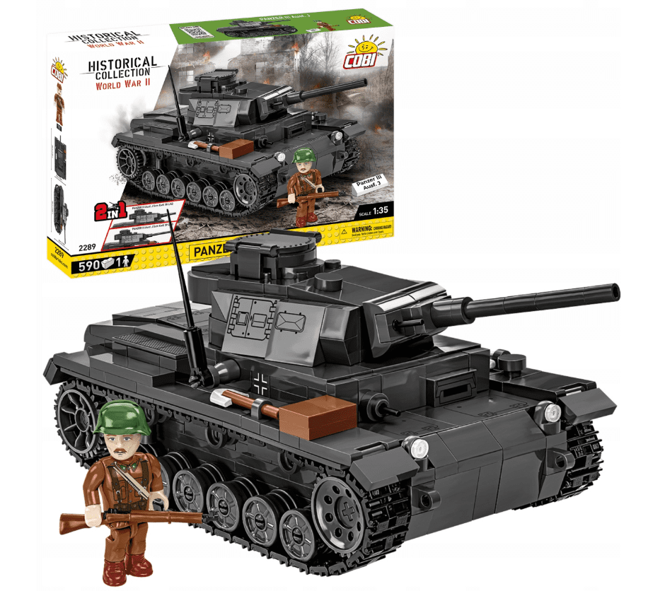 Klocki Cobi 2289 Panzer III Ausf.J 590 el.