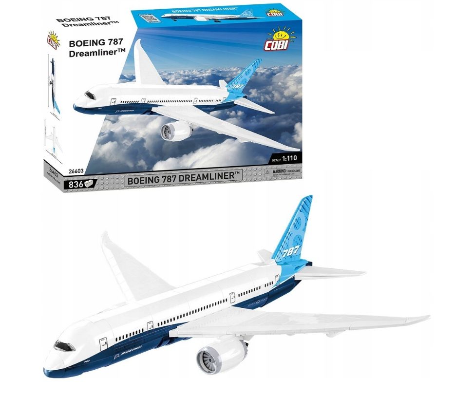 Klocki Cobi 26603 Samolot Boeing 787 Dreamliner 836 el.