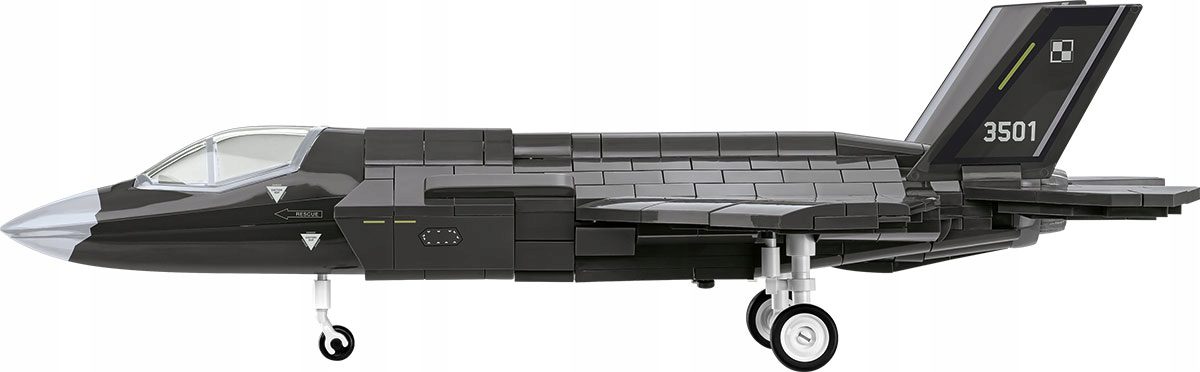 Klocki Cobi 5904 F-35A Lightning II "Husarz" Myśliwiec Bojowy 605 el. - obrazek 5