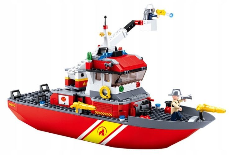 Klocki Sluban M38-B0630 Łódź Strażacka 429 el. - obrazek 3