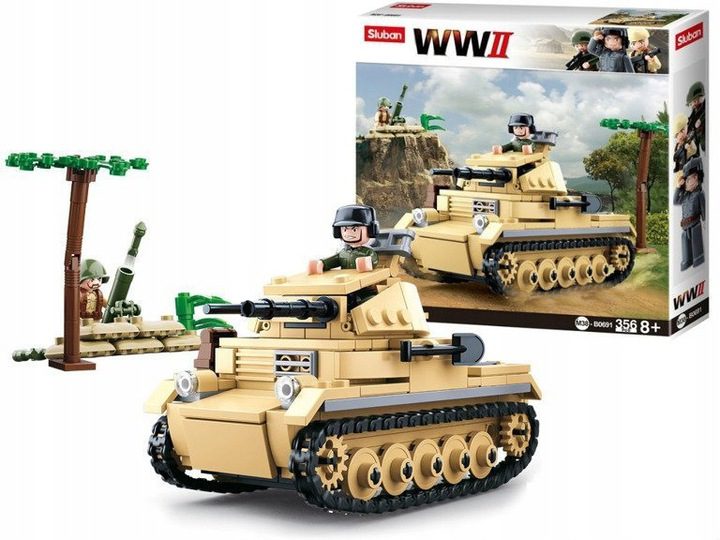 Klocki Sluban M38-B0691 Czołg Niemiecki Panzer 1 356 el. - obrazek 3