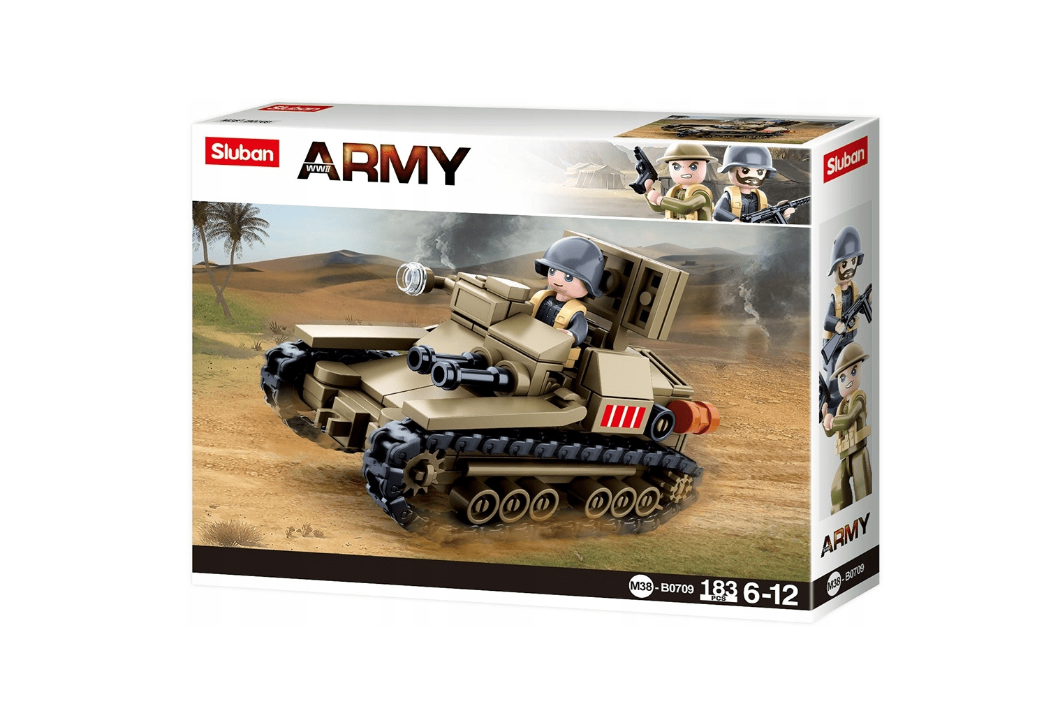 Klocki Sluban M38-B0709 Włoska tankietka 183 el.