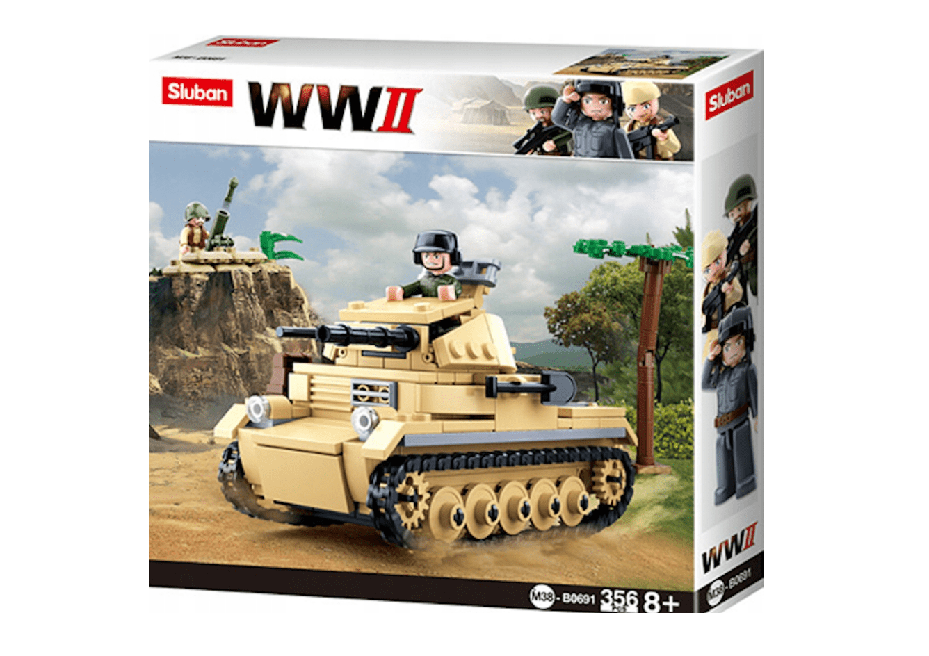 Klocki Sluban M38-B0691 Czołg Niemiecki Panzer 1 356 el.