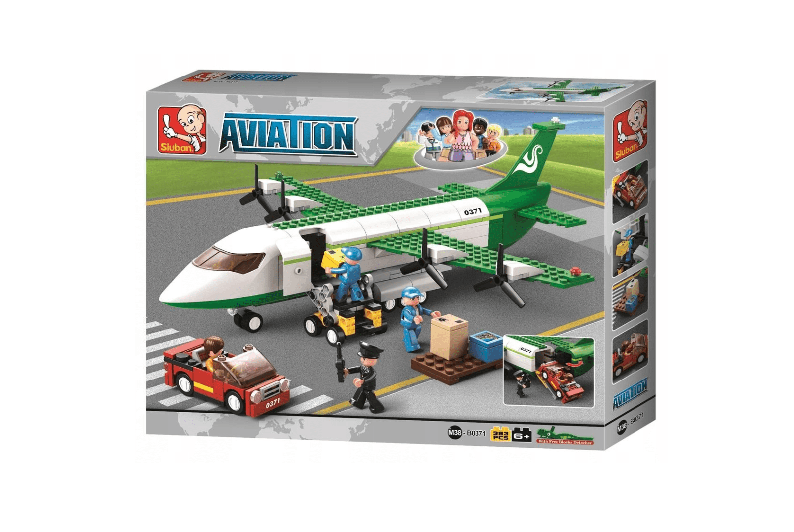 Klocki Sluban M38-B0371 Samolot Cargo 383 el.