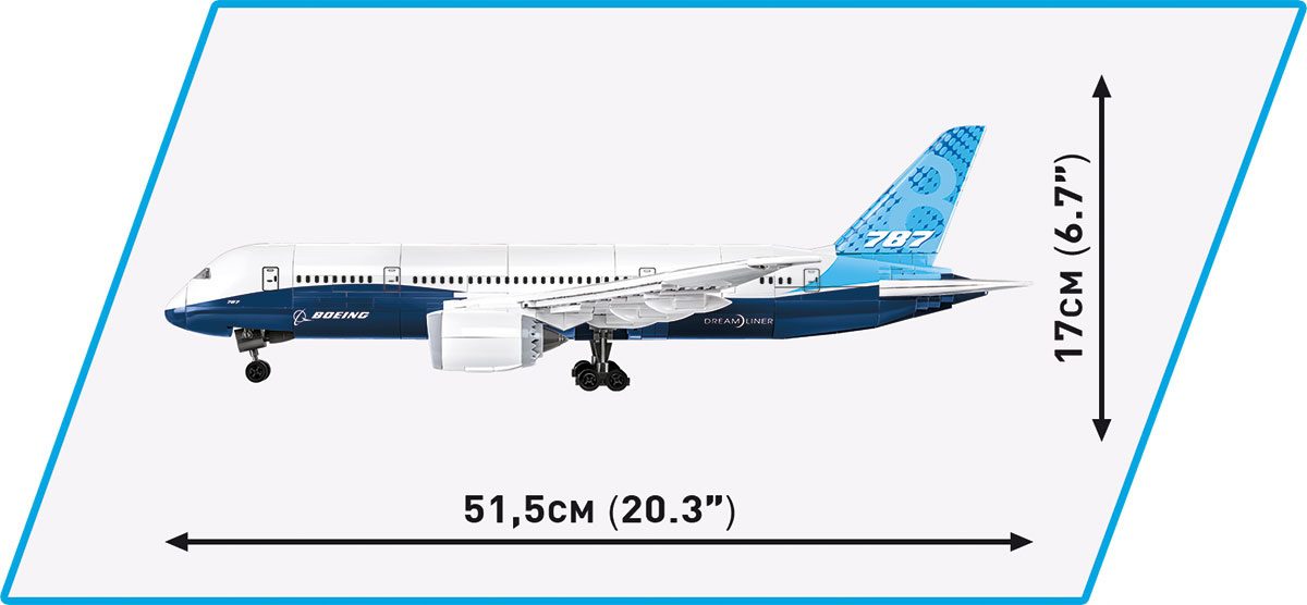 Klocki Cobi 26603 Samolot Boeing 787 Dreamliner 836 el. - obrazek 8