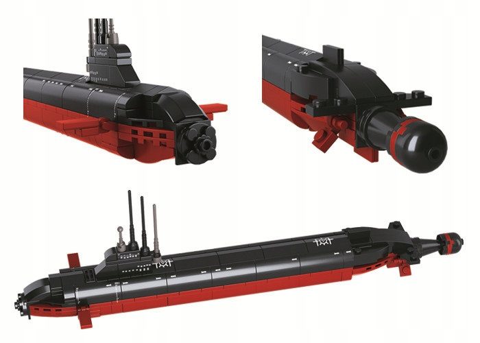 Klocki Sluban M38-B0391 Atomowa Łódź Podwodna 193 el. - obrazek 3