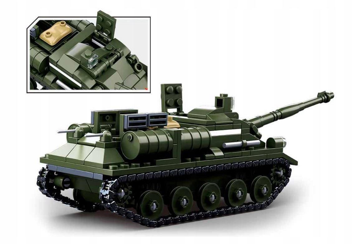 Klocki Sluban M38-B0687 Niszczyciel Czołgów SU-85 338 el. - obrazek 4