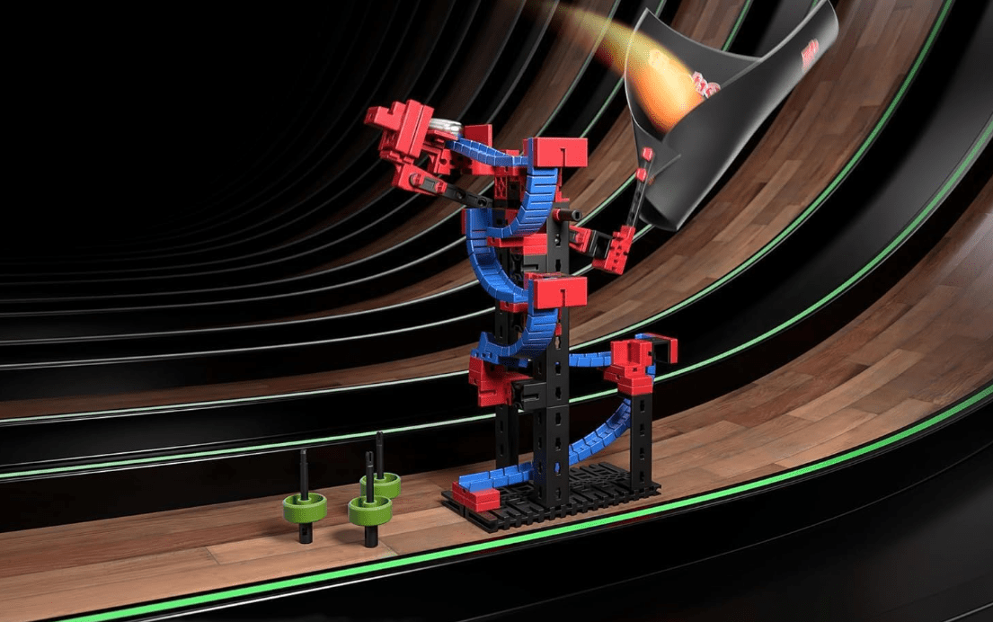 Klocki Fischetechnik Ping Pong Bowling Gra zręcznościowa dla Dzieci - obrazek 5