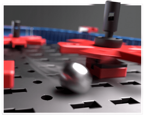 Klocki Fischertechnik Pinball Flipper Zestaw Edukacyjny dla Dziecka - obrazek 7