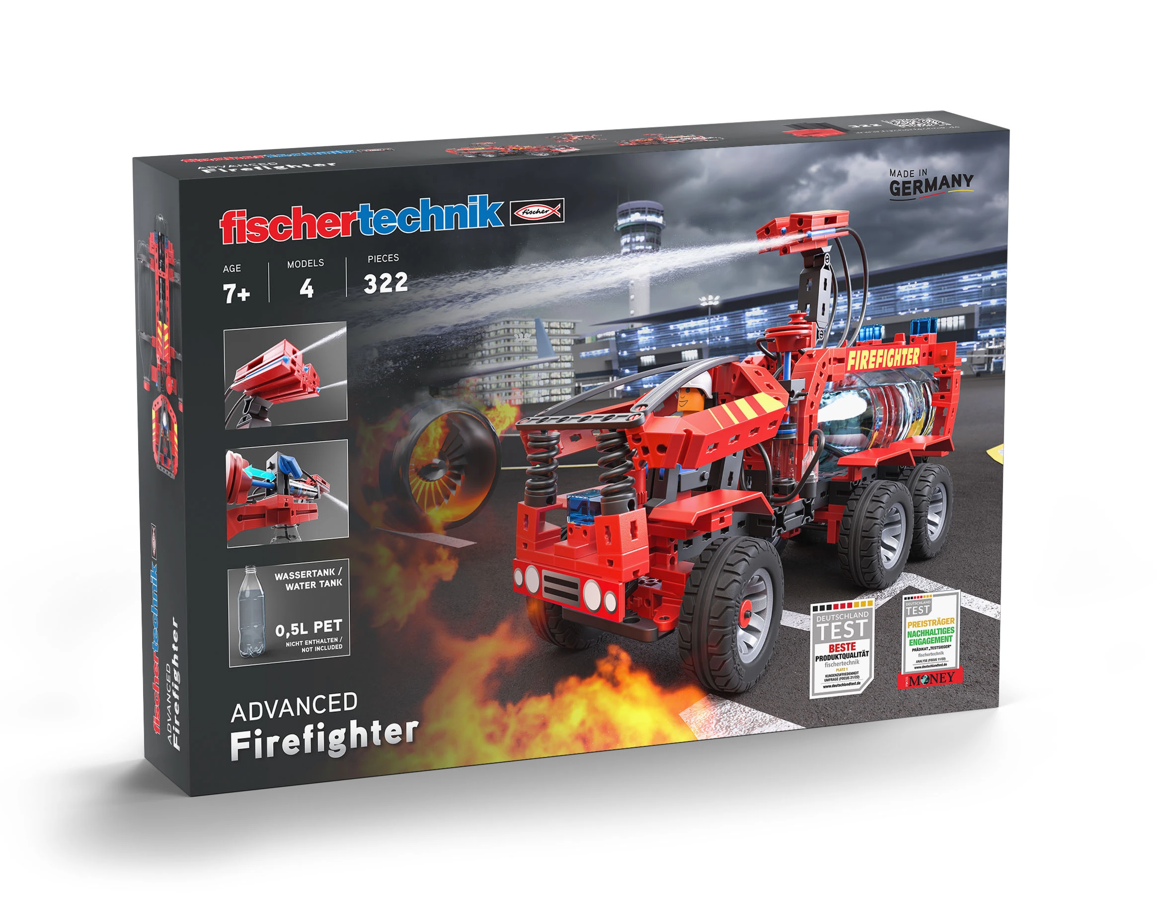 Fischertechnik Wóz Strażacki z Pompą Wodną zestaw konstrukcyjny dla dzieci