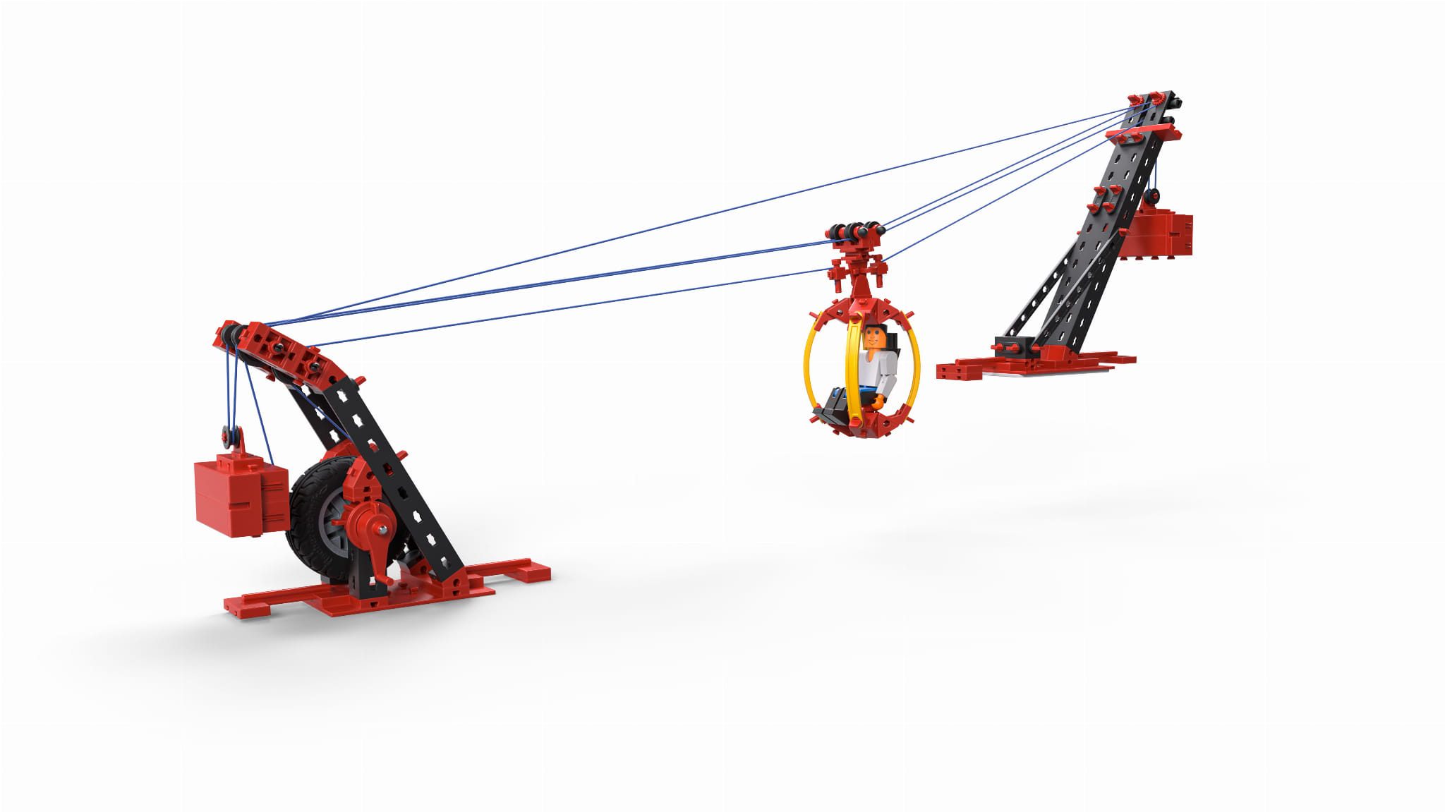 Klocki Fischertechnik Kolejka Linowa | Zestaw edukacyjny dla dzieci - obrazek 2