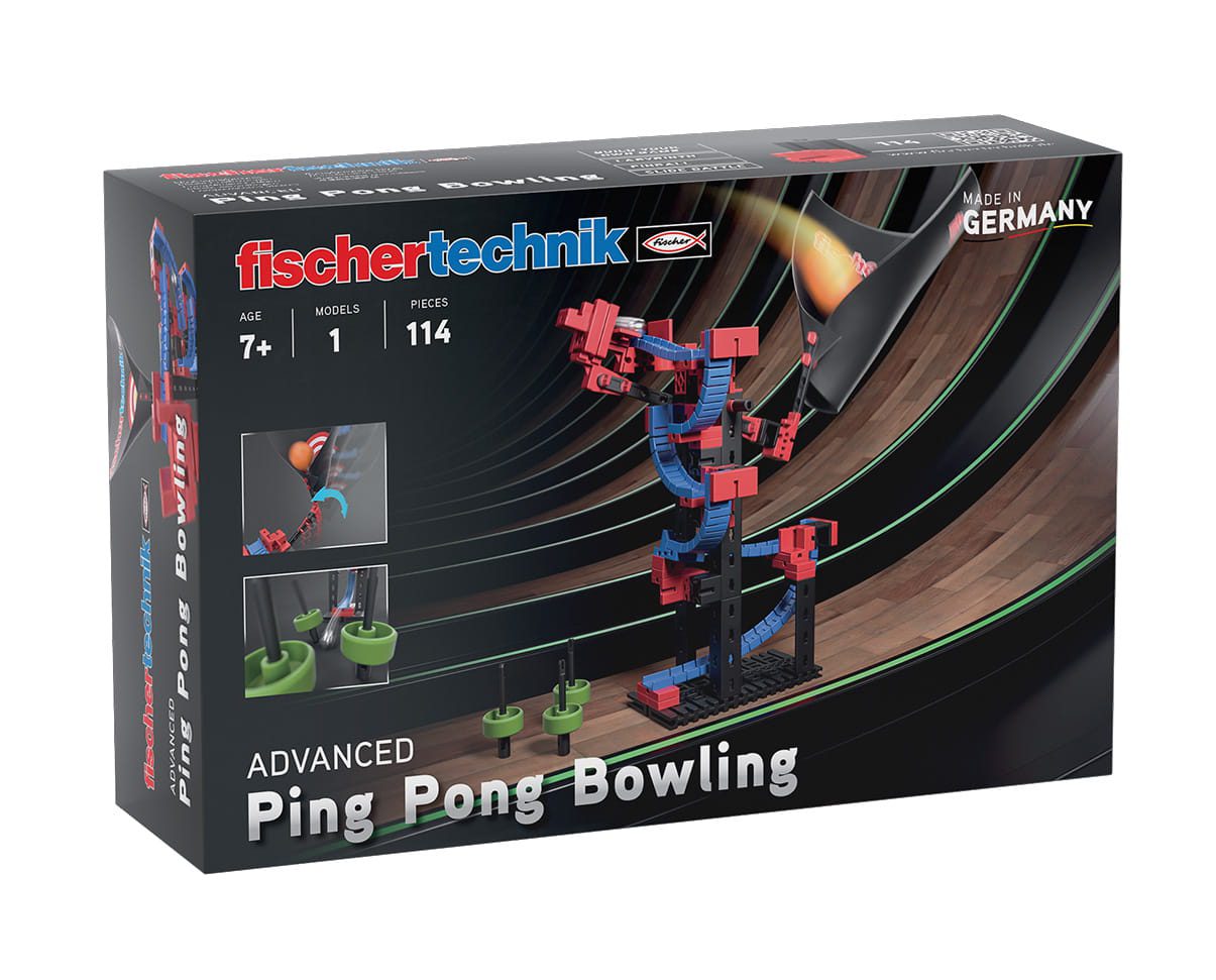 Klocki Fischetechnik Ping Pong Bowling Gra zręcznościowa dla Dzieci