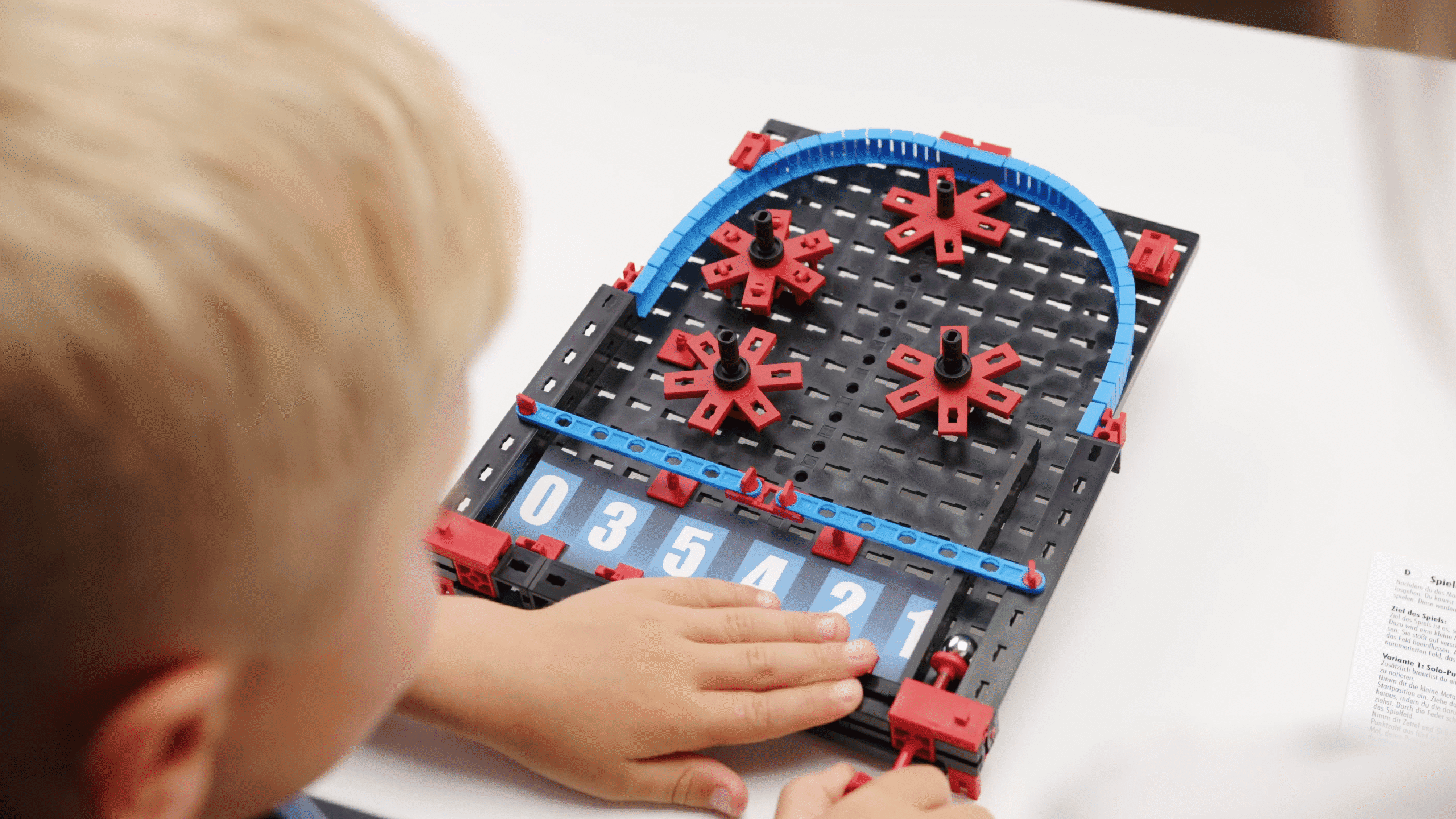 Klocki Fischertechnik Pinball Flipper Zestaw Edukacyjny dla Dziecka - obrazek 3