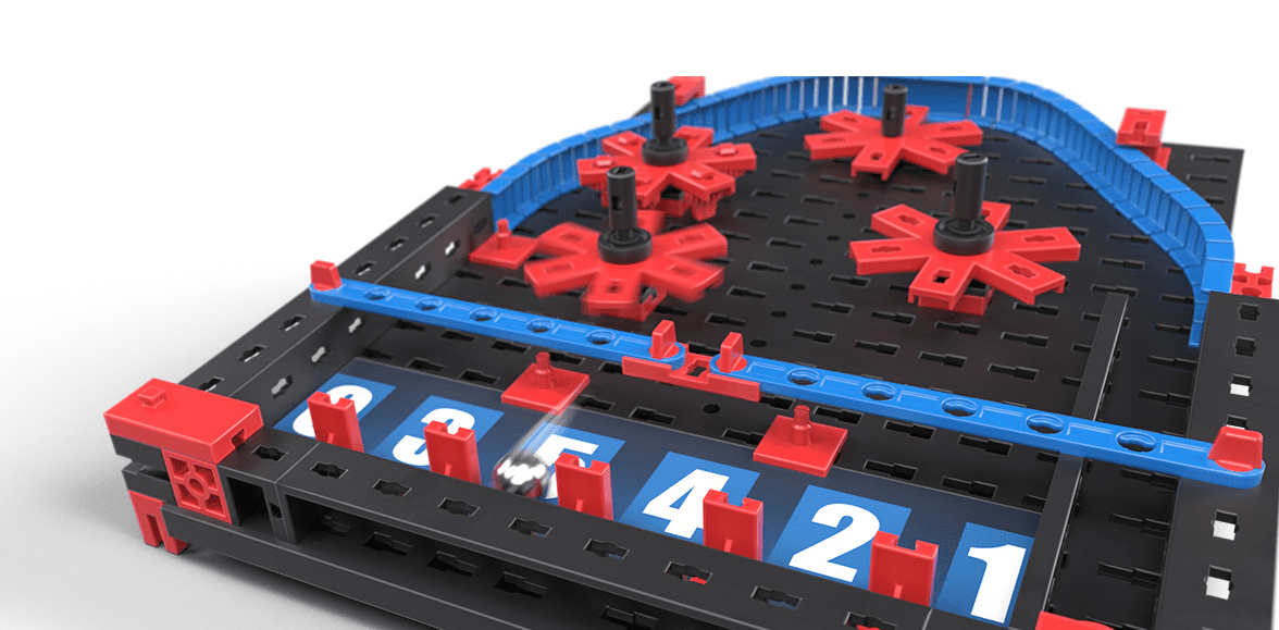 Klocki Fischertechnik Pinball Flipper Zestaw Edukacyjny dla Dziecka - obrazek 4
