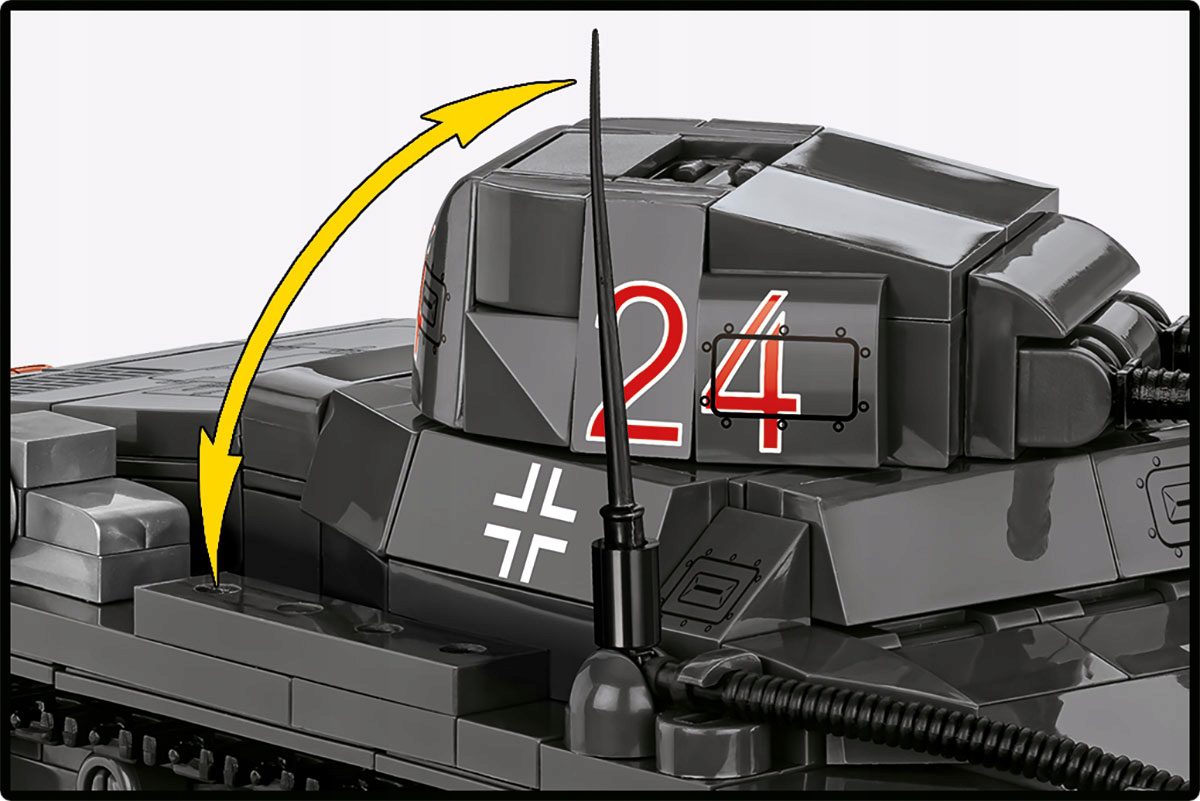 Klocki Cobi 2660 Niemiecki Czołg Panzer I Ausf.B 654 el. - obrazek 8