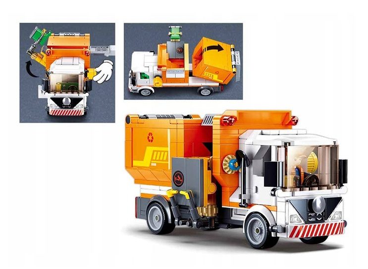 Klocki Sluban M38-B1066 Śmieciarka 326 el. - obrazek 4