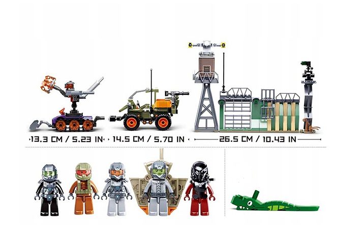 Klocki Sluban M38-B0912 Szturm na Kosmiczną Bazę Wojskową 501 el. - obrazek 5