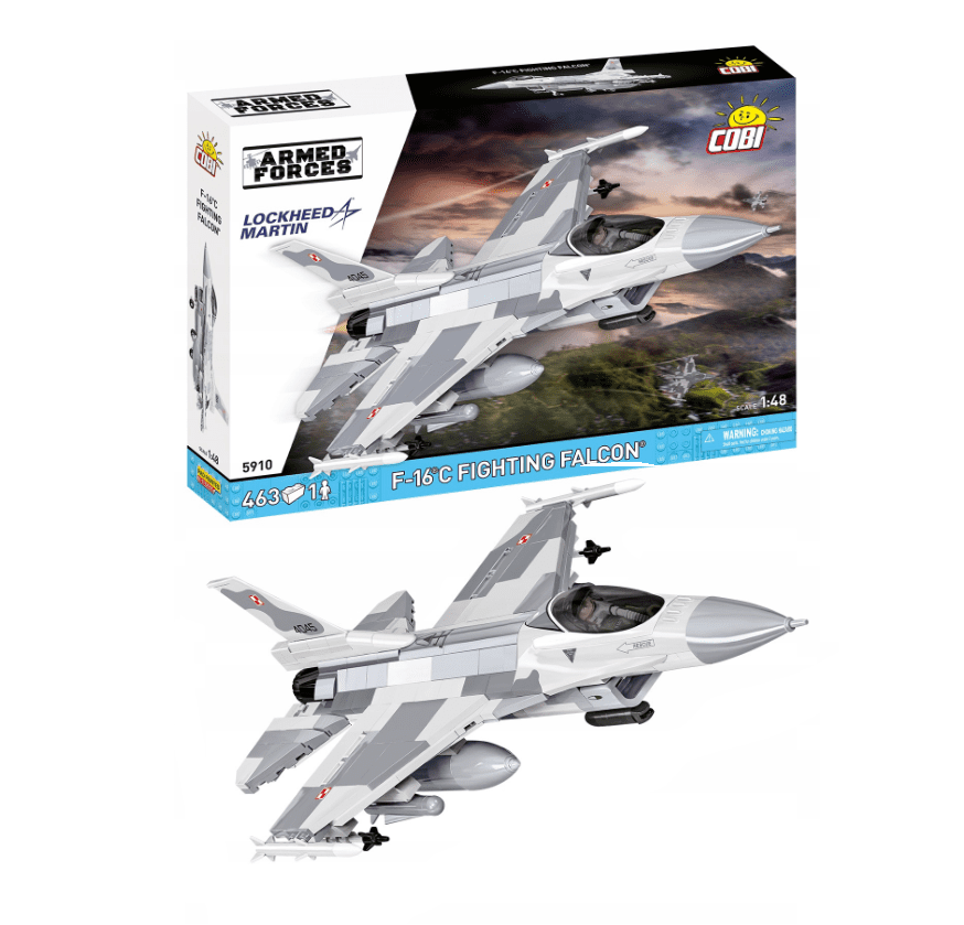 Cobi F16 polski myśliwiec wraz kartonem