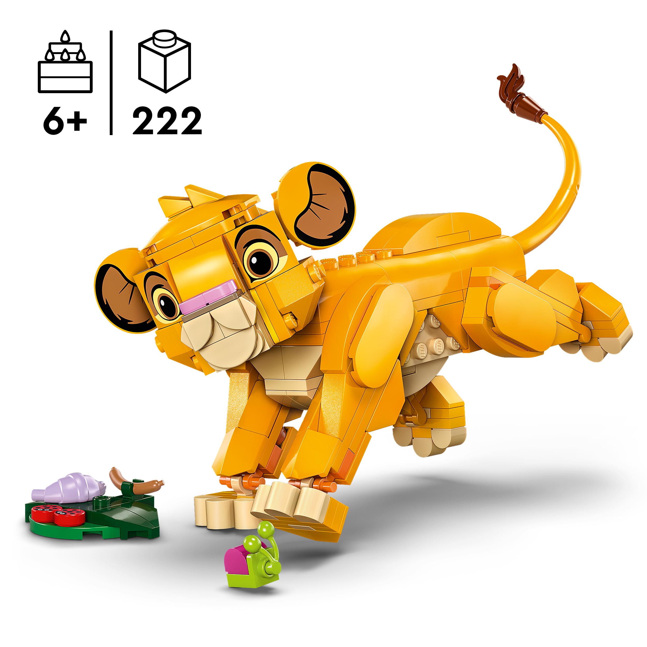 Klocki Lego 43243 Disney Król Lew Lwiątko Simba 222 el. - obrazek 4